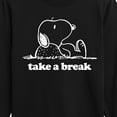 thumbnail image 3 of Peanuts - Take A Break - Toddler & Youth Long Sleeve Graphic T-Shirt, 3 of 6