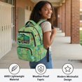 thumbnail image 4 of Chririnla Green Dump Truck Pattern Kids School Backpack for Girls with Breathable, Soft Lightweight 17 Inch Toddler Bookbag for Outdoor Activities Middle School, 4 of 10