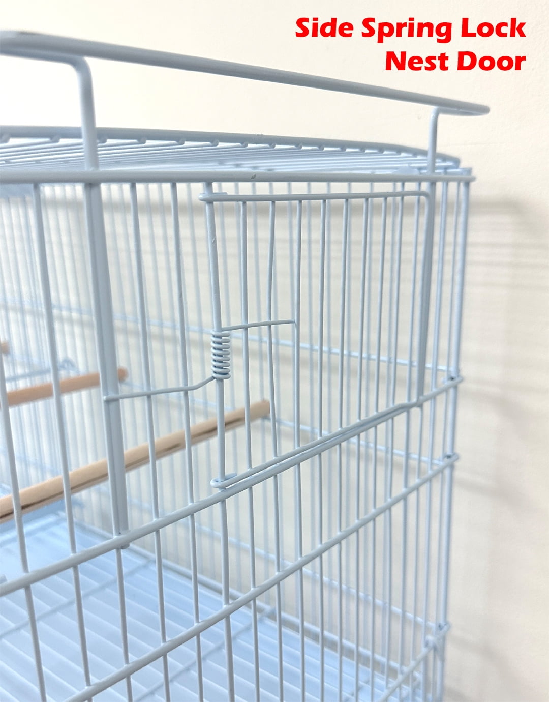 4 of LARGE Stainless Galvanized Zinc Plated Stackable Double Breeding Breeder Flight Bird Cage Center Dividers With Side Breeding Nest Box Doors