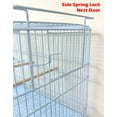 thumbnail image 5 of Lot of 4 White Stack & Lock Double Breeding Breeder Flight Bird Cage with Center Dividers Side Breeding Nest Box Doors Quail Aviaries Canaries Finches, 5 of 8