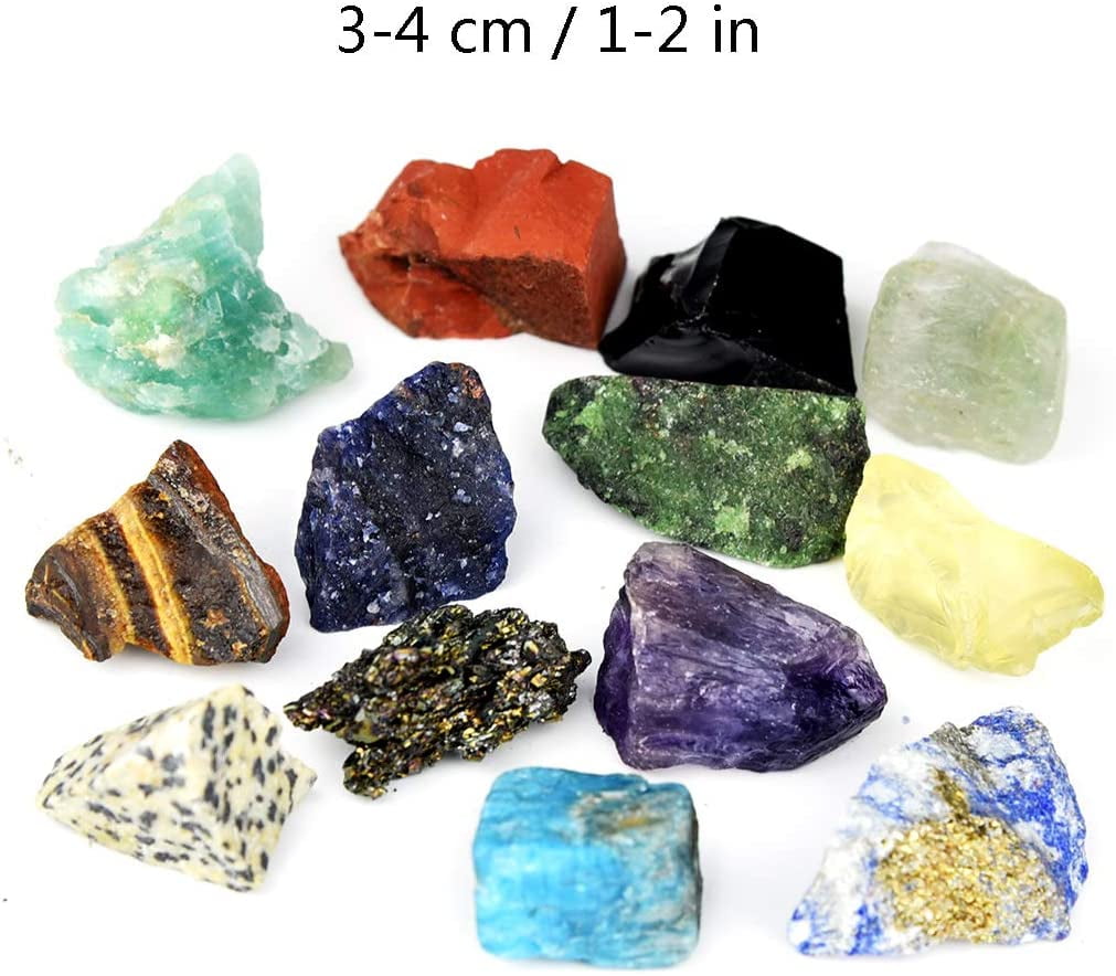 Set of 15 Healing Crystal Natural Gemstone Reiki Chakra Stone Kits U4U9 N1O 