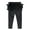 Black, variant on Ruyang Baby Solid Color Leggings Toddlers Little Girls Gymnastics Pants Yoga Dance Workout Tight Pants with Flower Trim