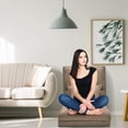thumbnail image 3 of Costway Chaise Rabattable Chaise Longue Convertible Canapé-Lit Futon Lit W / Oreiller, 3 of 10