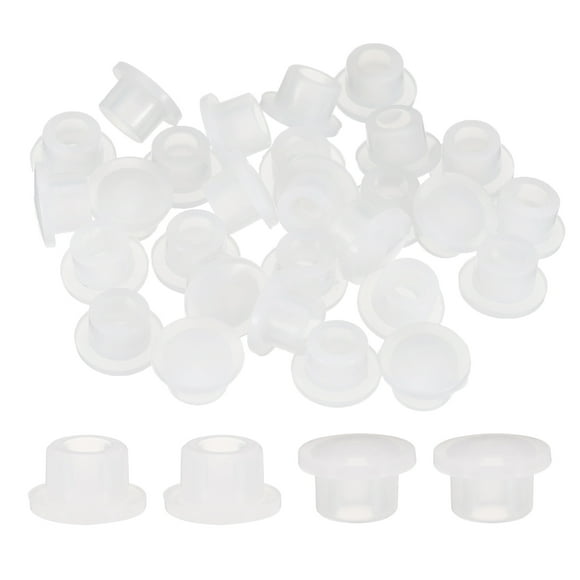 Uxcell 20pcs Hole Plugs Fit for 9mm(2/5") Hole, Round Snap Plug for Home,White