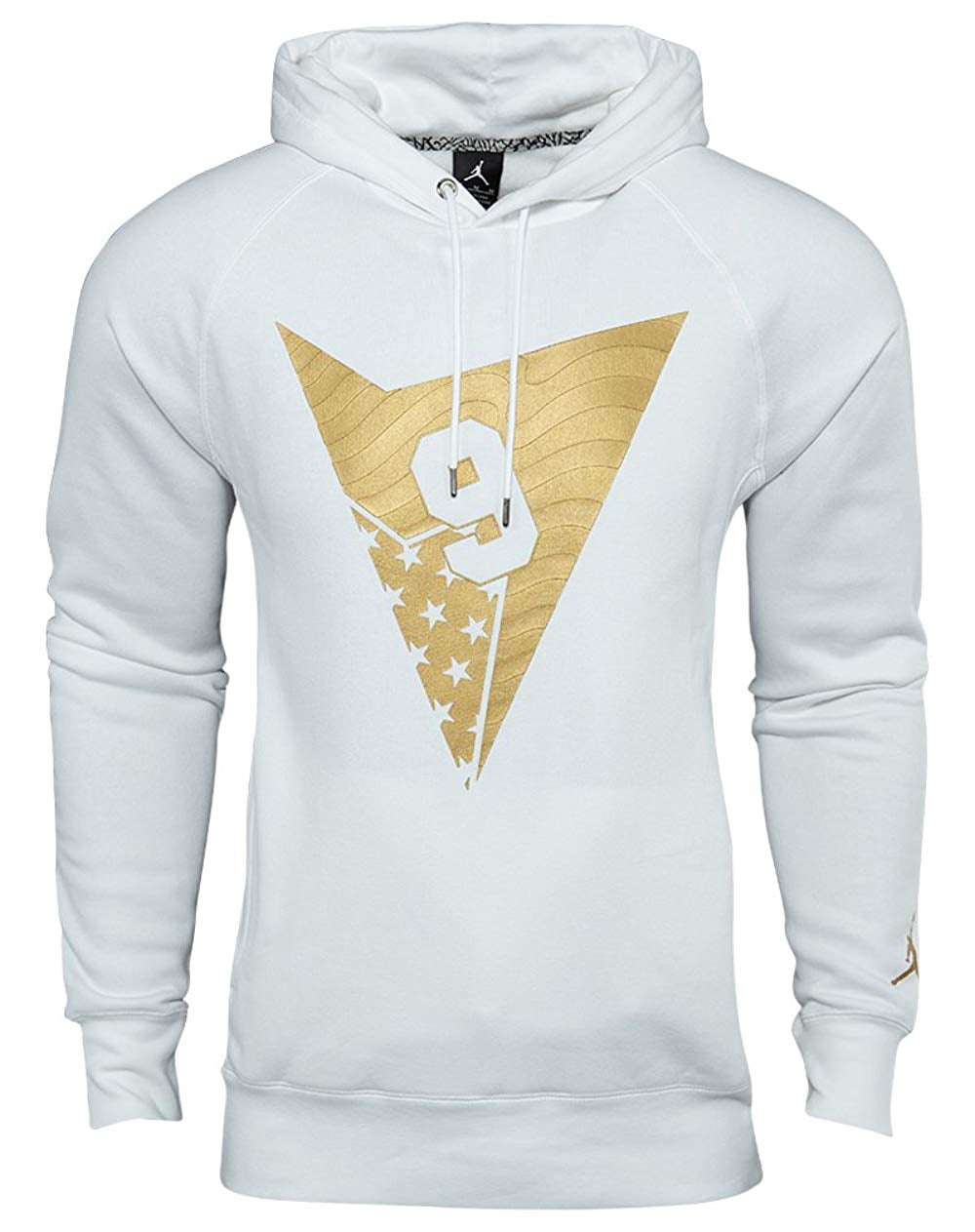 white and gold nike hoodie men