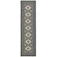 thumbnail image 2 of Safavieh Veranda Magna Geometric Indoor/Outdoor Runner Rug, Ivory/Charcoal, 2'3" x 18', 2 of 8