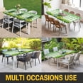 thumbnail image 5 of St. Patrick's Day Table Cloths for 5 Foot Rectangle Tables, Green Boots Daisy Clovers Buffalo Plaid Patio Waterproof Elastic Fitted Tablecloths, Washable Rectangular Table Cover for Camping, 5 of 8