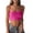 Hot Pink, variant on Camisole Tops for Women Ribbed U-Neck Tank Tops for Women Stretchy Knit Slim Breathable Womens Camisole Tank Tops Layering Casual S White