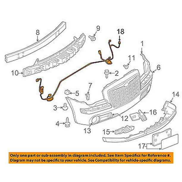 Chrysler Oem 05 06 300 Foglight Fog Driving Light Lamp Wire Harness 5059136ab