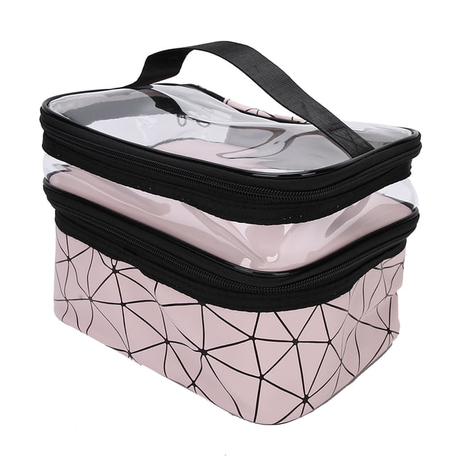 Coque Cosmétique, Étui Cosmétique Multifonctionnel Double Voyage Organisateur Sac de Maquillage Classe Principales Caractéristiques