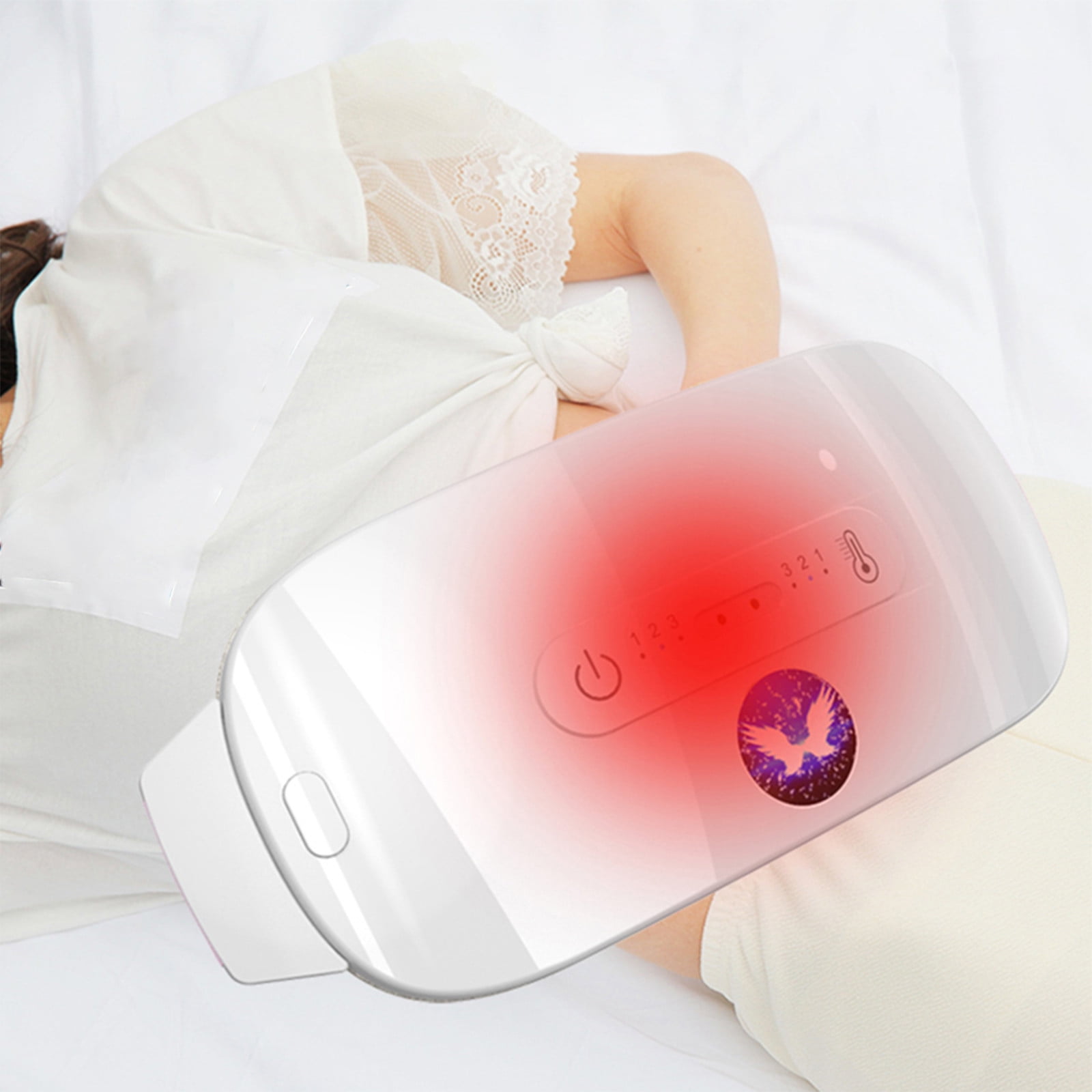 Portable Cordless Heating Pad, Electric Waist Belt Device, Fast Pad With 3 Heat And Massage