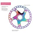 thumbnail image 3 of 6 Nail Bike Floating Rotor,Bike High Hardness Floating Rotor Colorful 6 Nails Mountain Bike Disc Brake Rotor, 3 of 8