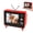 Red, variant on Retro Mini Work TV Toy,1:12 Scale Mini Work TV 8GB Memory Tiny Dollhouse Television Supports USB Playback and Headphone Jack, for DIY Scenes and Unique Collectible Gift