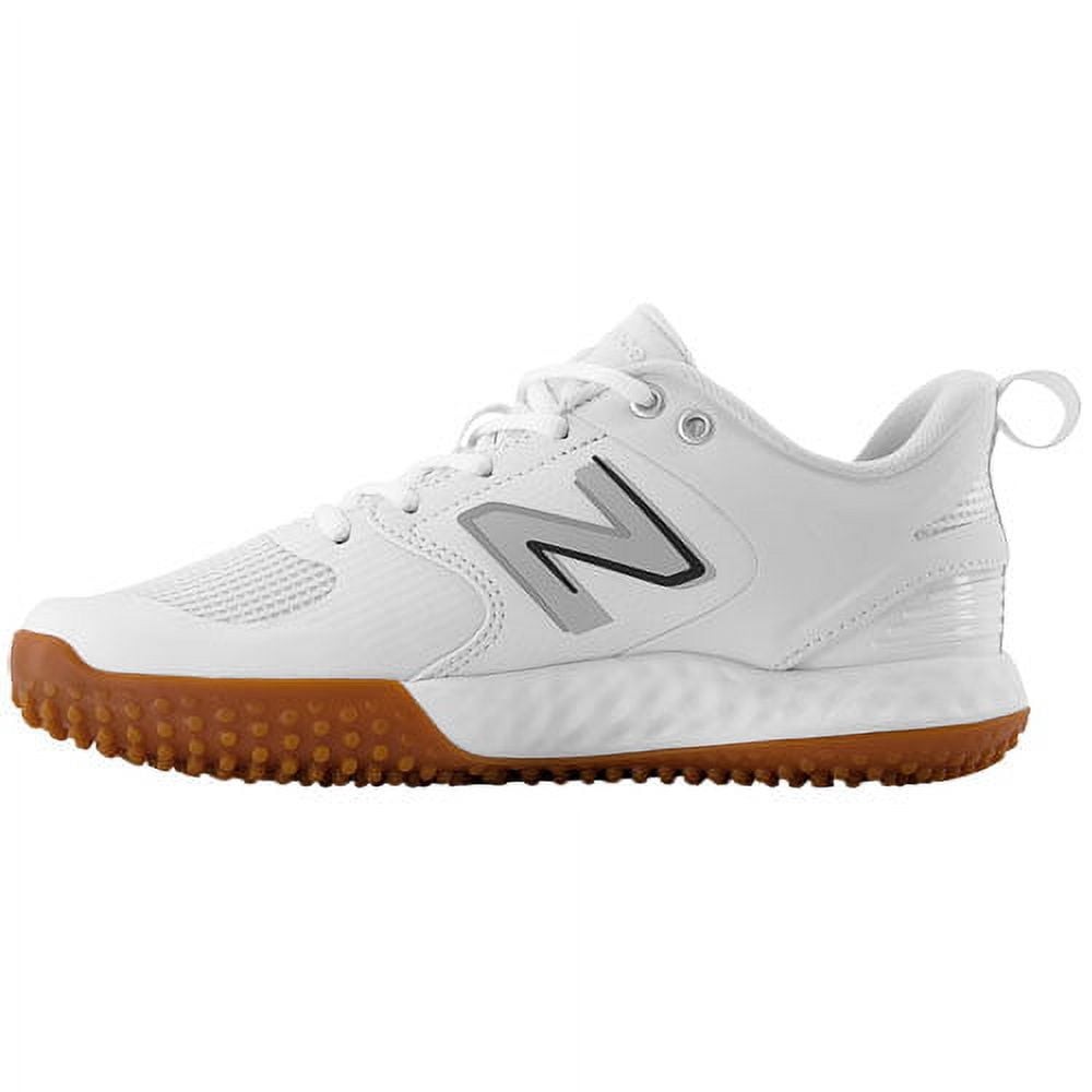 New Balance Women's Fresh Foam Velo V3 Fastpitch Softball Turf-Trainer Shoes White/White Wide 10