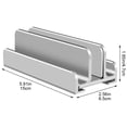 thumbnail image 3 of Vertical Laptop Stand Desktop Dock Holder For Computer, Tablet Aluminum Anti Slide Phone Desktop Holder, 3 of 7