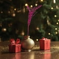 thumbnail image 4 of Nmdmisc 1Pcs Artificial Glitter Berry Stem Ornaments,Decorative Bead Sticks,Glittery Twigs,Picks,Branches for Christmas Tree,Small Vase,Holiday,Wedding,Party (22", Hot Pink), 4 of 7