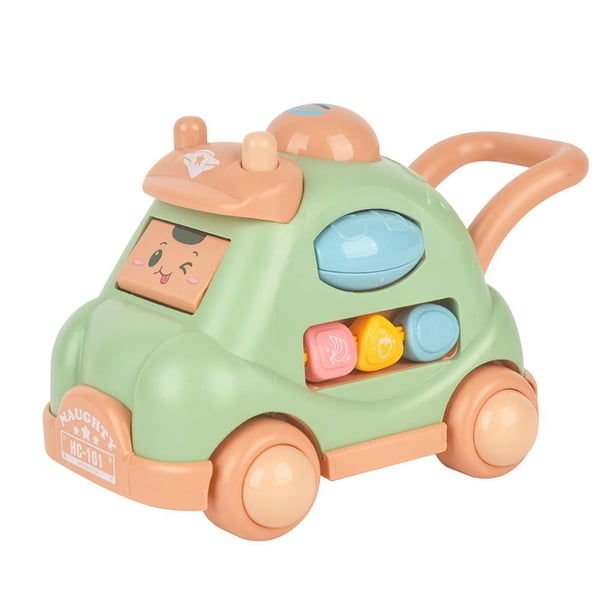 Coches De Bebé, Juguete De Dibujos Animados Coloridos Para Niños Pequeños, Juguete Push Go Con Patrón De Animales, Vehículos Resistentes Al Alfabeto Inglés, Juguetes Para Bebés Para Chico Eigraketly FN003406-02