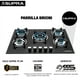 thumbnail image 4 of Parrilla BRIONI SUPRA para gas 5 quemadores cristal templado negro 76 cm, 4 of 8