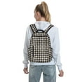 thumbnail image 7 of Honeii Black Plaid Heart Print Lightweight Backpacks,Carry on Backpack,Durable Backpack for School, Work & Travel, 7 of 7