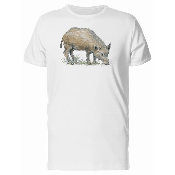 Drawing Of A Wild Boar Tee Men's -Image by Shutterstock