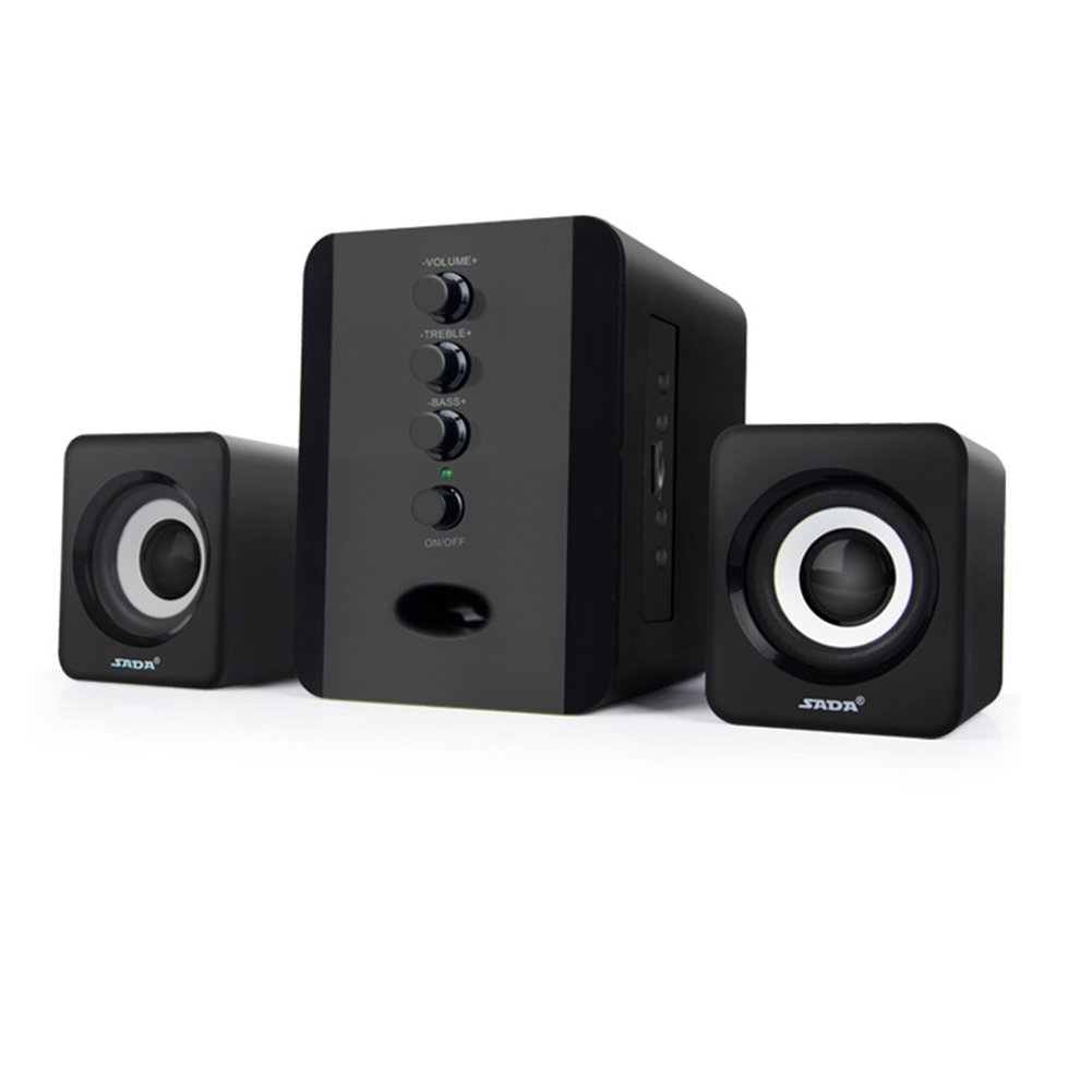 USB Wired 2.1 Computer Speakers with Subwoofer 3.5mm Jack ...