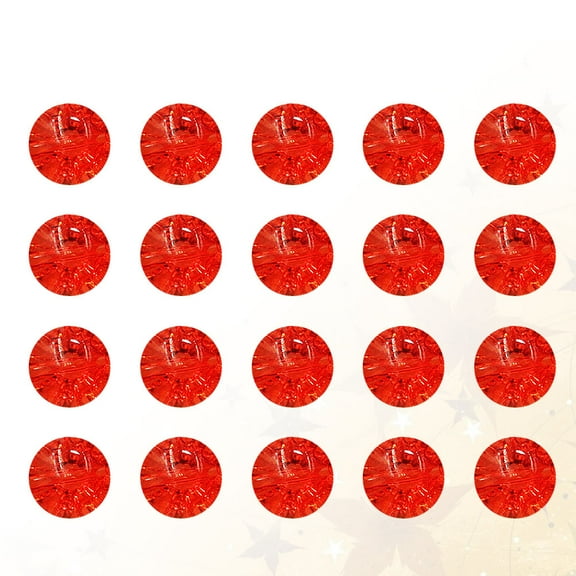 ORDDIART 50Pcs Material Red Round Resin Candy Button for DIY Accessory and Fastening on Clothing