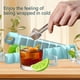thumbnail image 2 of 2 Piezas 12 Rejillas Bandeja Cuadrada de Hielo Molde para Hacer Plástico para Cóctel Jugo Whisky Bandeja Cuadrada de Hielo con Tapa Herramienta de Cocina, 2 of 5
