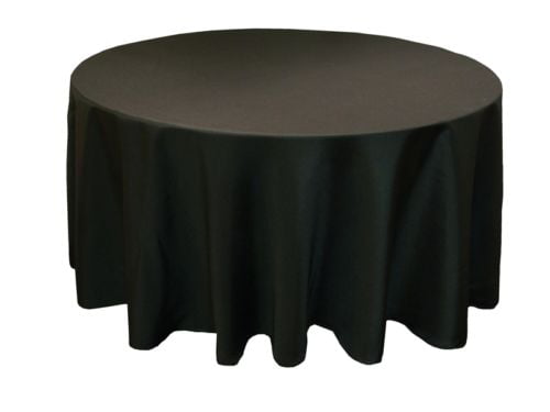 6 PACKS ROUND 120" inch Tablecloth Polyester WEDDING 25 COLOR 5' Ft table cover 
