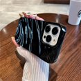 thumbnail image 3 of Funda de teléfono de Color caramelo con patrón ondulado 3D rizado de lujo para iPhone 15, 11, 12, 13, 14 Pro Max, X, XR, XS, 7, 8 Plus, SE, cubierta suave a prueba de golpes, 3 of 5