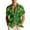 ZH-Green—Button Up Shirts, variant on BVOFAR Men's Summer Beach Shirts Short Sleeve Button Down Shirt St. Patrick's Day Printed Top Cuban Resort Wear Green XXXL