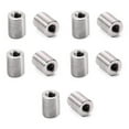 thumbnail image 1 of HUGFEGWE Round Connector Nuts M4 X 0.7 -Pitch 10mm Length Threaded Sleeve Rod Coupling Nut for Connect Two Threaded Shafts 10PCS CJB91-25811, 1 of 8