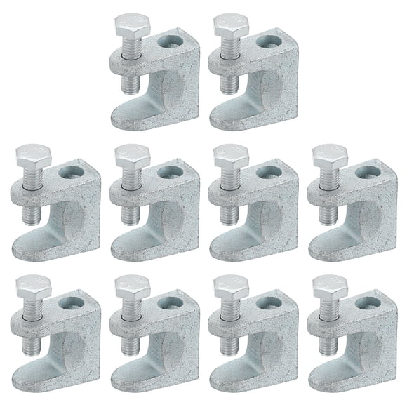 Uxcell 10 Pack Beam Clamp, 0.98 Inch Wide Jaw Opening C Clamps Metal Tiger Clamp