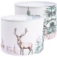 thumbnail image 1 of Lamp Shade Novantl Green Forest HD Printing 33 cm, juego de 2, 1 of 7