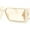 Ivory - Beige, variant on Squared Rectangle Thick Temple Side Arm Visor Lens 80s Vibe Plastic Sunglasses Ivory - Beige