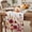 White, variant on Red Yellow Orange Fall Table Runner - 36 Inch Long Autumn Floral Botanical Vintage Cotton and Linen Blended Dress Scarves Farmhouse Table Runner for Kitchen Dining, Coffee Table, 13" x 36"