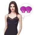 thumbnail image 4 of 10 Paires de Cache-Tétons pour Femmes Cache-Tétons Jetables Soutien-Gorge Adhésif Coquille Violette Satin, 4 of 5