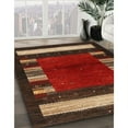thumbnail image 2 of Ahgly Company Indoor Rectangle Contemporary Sienna Brown Abstract Area Rugs, 3' x 5', 2 of 6