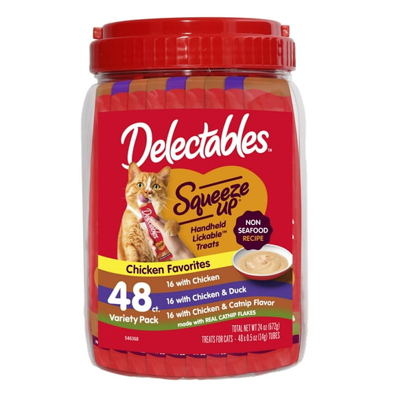 Delectables Squeeze Up Non-Seafood Variety 48 Pack