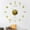 Gold, variant on Zzbeans DIY Wall Clock, Large Frameless Mute Mirror Sticker Clock, Self-Adhesive Silent Feature Wall Decor for Home Office Cafe, Black
