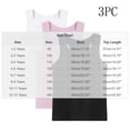 thumbnail image 3 of Yertdoel Girls Tank Tops 3 PC Kids Solid Crew Neck Sleeveless Undershirts Casual Athletic Tank Tops for Boys Girls, 1-13 Years, 3 of 9