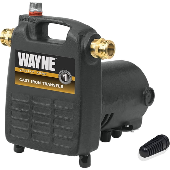 Bomba de extracción de agua Wayne PC4 de hierro fundido 1/2 HP negra