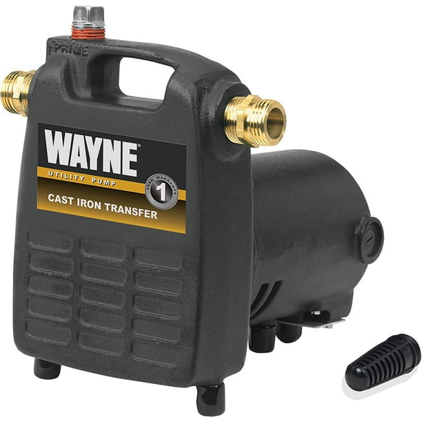 Bomba de extracción de agua Wayne PC4 de hierro fundido 1/2 HP negra