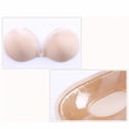 thumbnail image 3 of unbranded Bra Strapless Autoadherible Khaki Con Push Up Y Material Transpirable Sin Irritación, 3 of 8