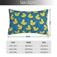 thumbnail image 2 of KLL Rubber Duck Pillow Covers Envelope Closure,Super Soft and Cozy Fuzzy Fleece Pillow Case Cover (No pillow core） 16"x24", 2 of 5