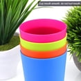 thumbnail image 5 of 12 vasos de plástico reutilizables de colores, vasos multicolores de 250 ml para vasos apilables, vasos para niños para fiestas, camping, playa, picnic, cocina, barbacoas, 5 of 5