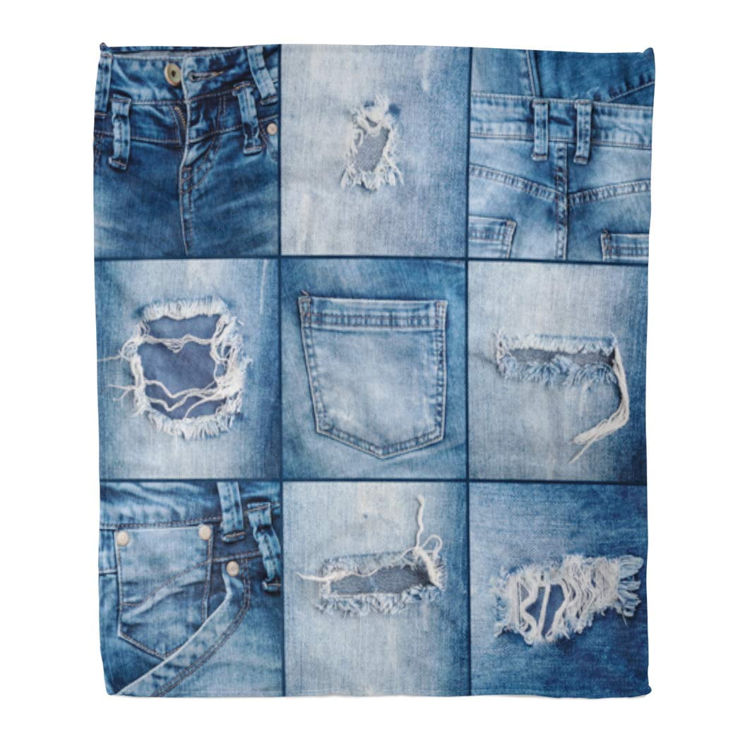 Denim blue bed throw hotsell