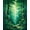 Green, Pattern 2, variant on ODIKA 4'x6' Machine Washable Non-Slip Area Rug, Enchanted Forest Whisper for High Traffic Rug, Green, 133882