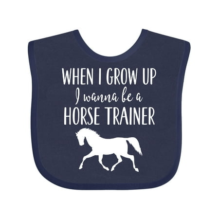 

Inktastic Future Horse Trainer Childs Gift Baby Boy or Baby Girl Bib