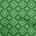 thumbnail image 1 of oneOone Cotton Silk Green Fabric Geometric Craft Projects Decor Fabric Printed By The Yard 42 Inch Wide, 1 of 5