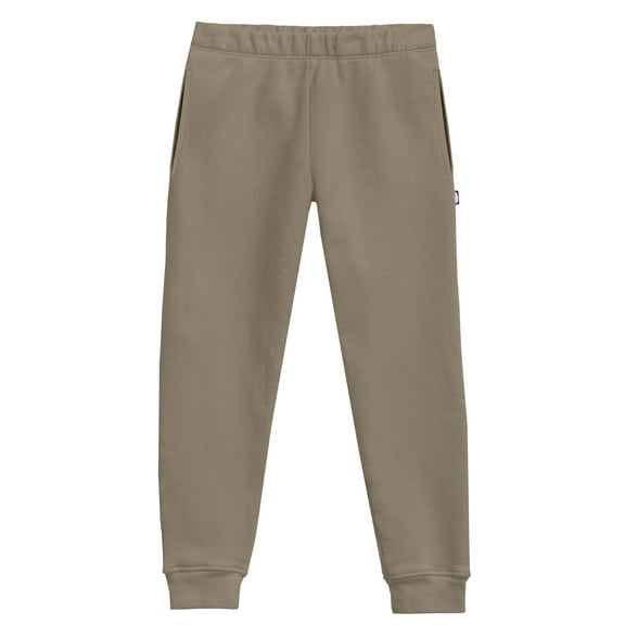 Soft Cotton Pocket Fleece Jogger| Dark Khaki